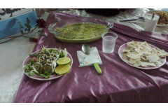 رولت نان سنگک با آش